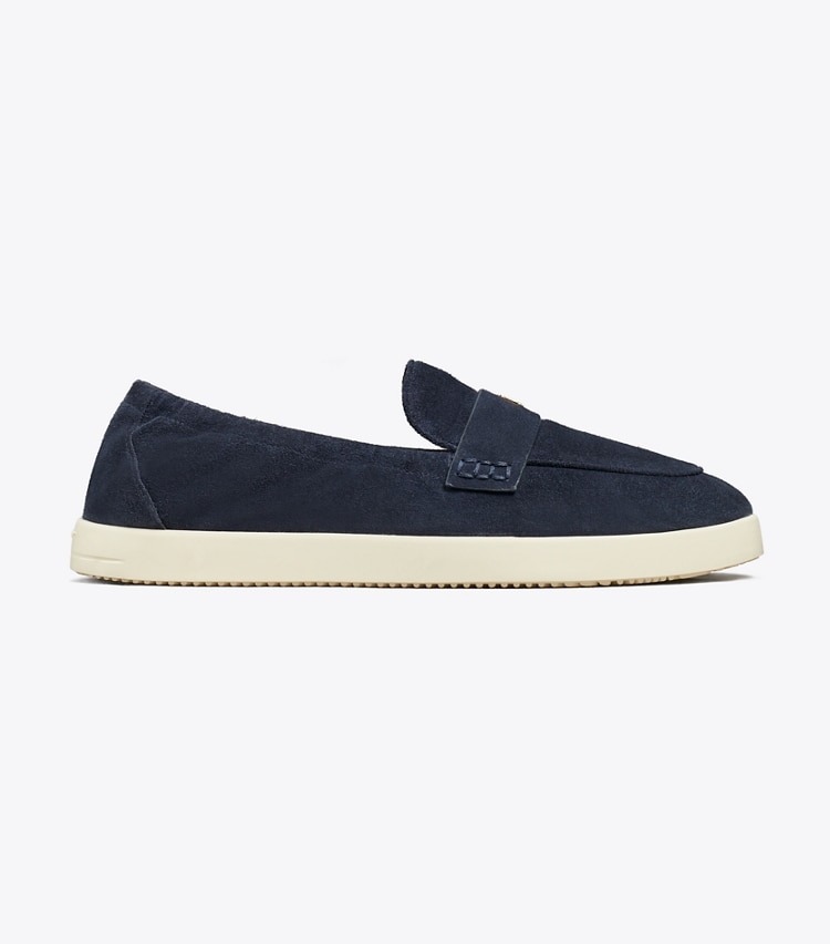 Tory Burch designer flats Ballet Sport Loafer in NAVY side