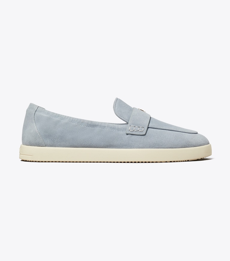 Tory Burch designer loafers Ballet Sport Loafer in ARIA BLUE angle