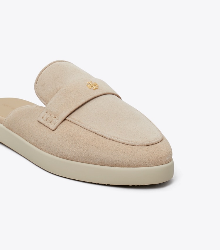 Tory Burch designer flats Ballet Sport Mule in SAHARA detail