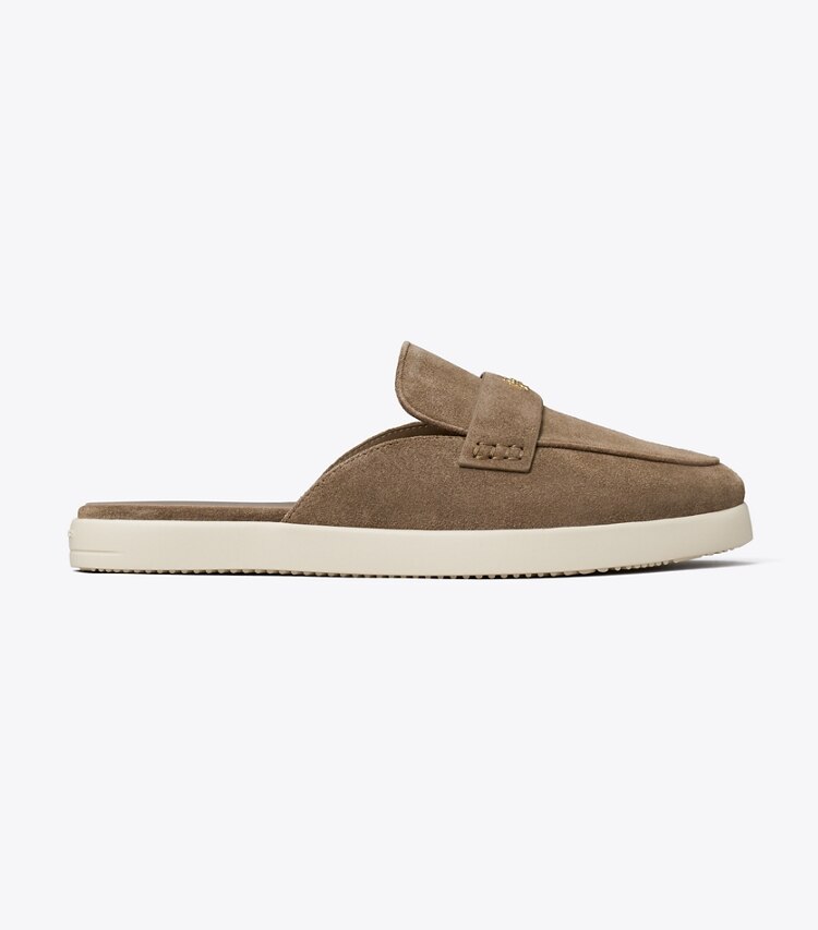 Tory Burch designer loafers Ballet Sport Pantolette in TOASTED SESAME side