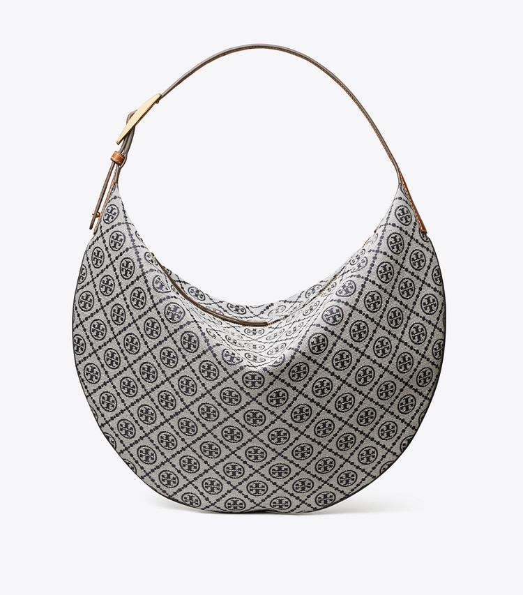 Tory Burch designer hobo bags Balloon Bag mit T-Monogramm in Tory Navy front