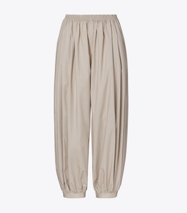 Tory Burch designer bottoms Balloon Pants in Gray front