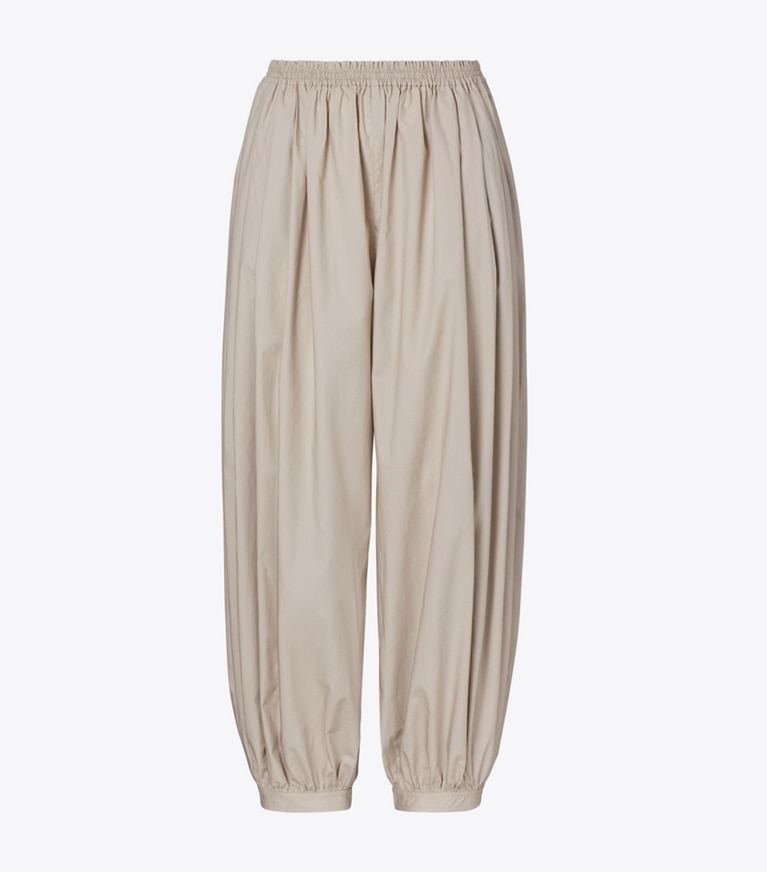 Tory Burch designer bottoms Balloon Pants in Gray front