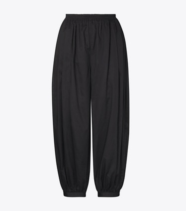 Tory Burch designer bottoms Balloon Pants in BLACK front