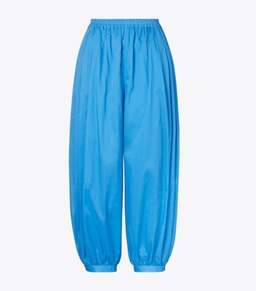 Tory Burch designer bottoms Balloon Pants in Bay Blue front