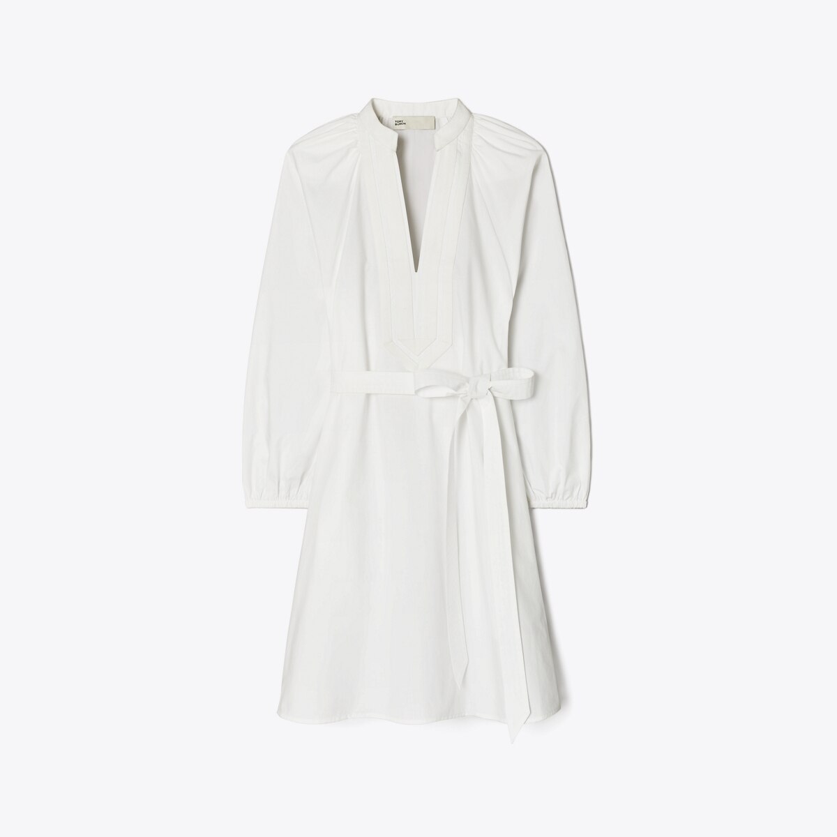 Balloon Sleeve Cotton Tunic Dress: Women's Designer Coverups