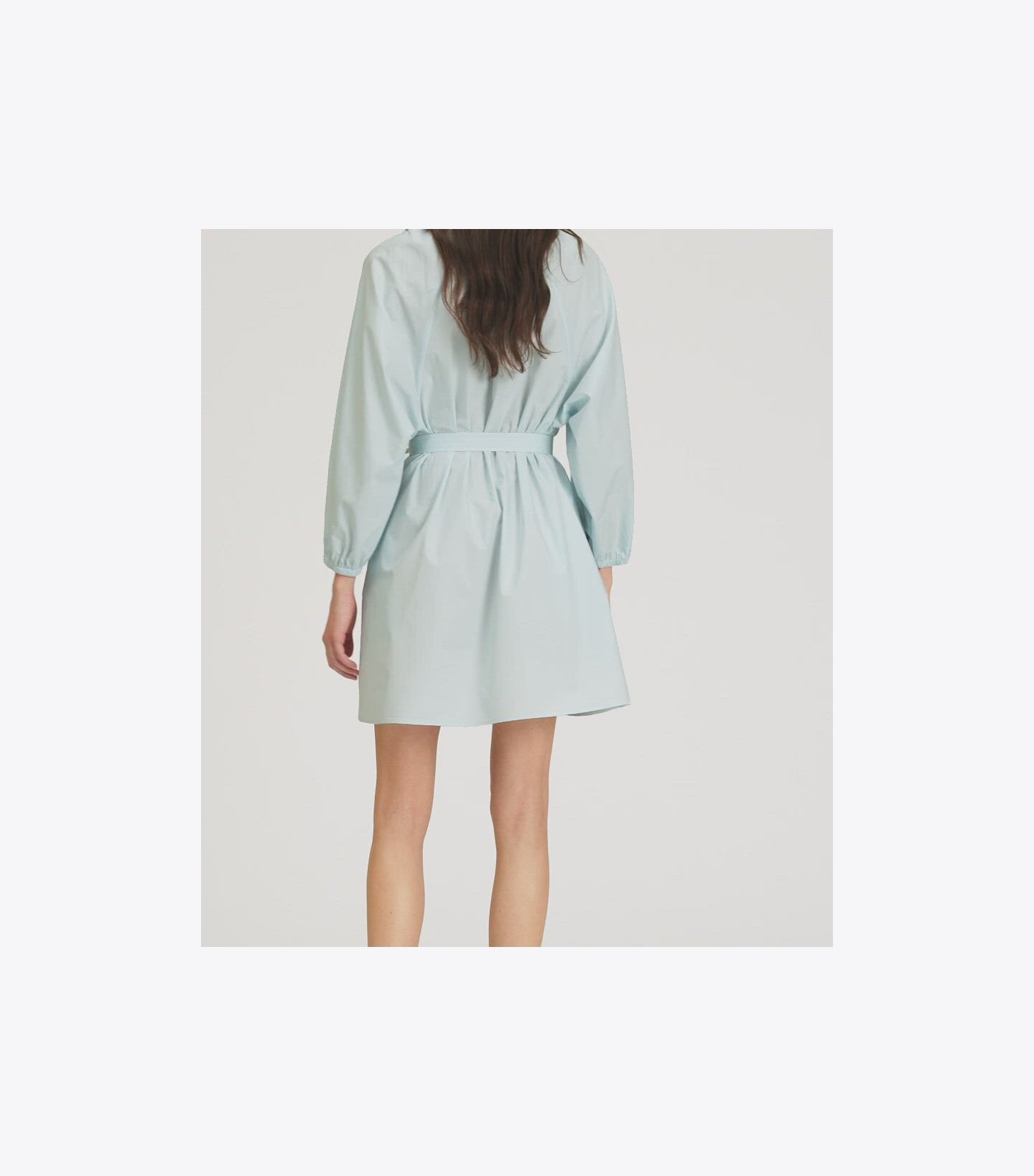 Balloon Sleeve Cotton Tunic Dress