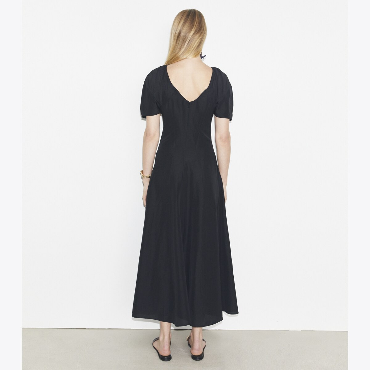 ワンピース Tory Burch DRESS (170760 001) Balloon Sleeve Linen Dress: Women's Designer Dresses | Tory