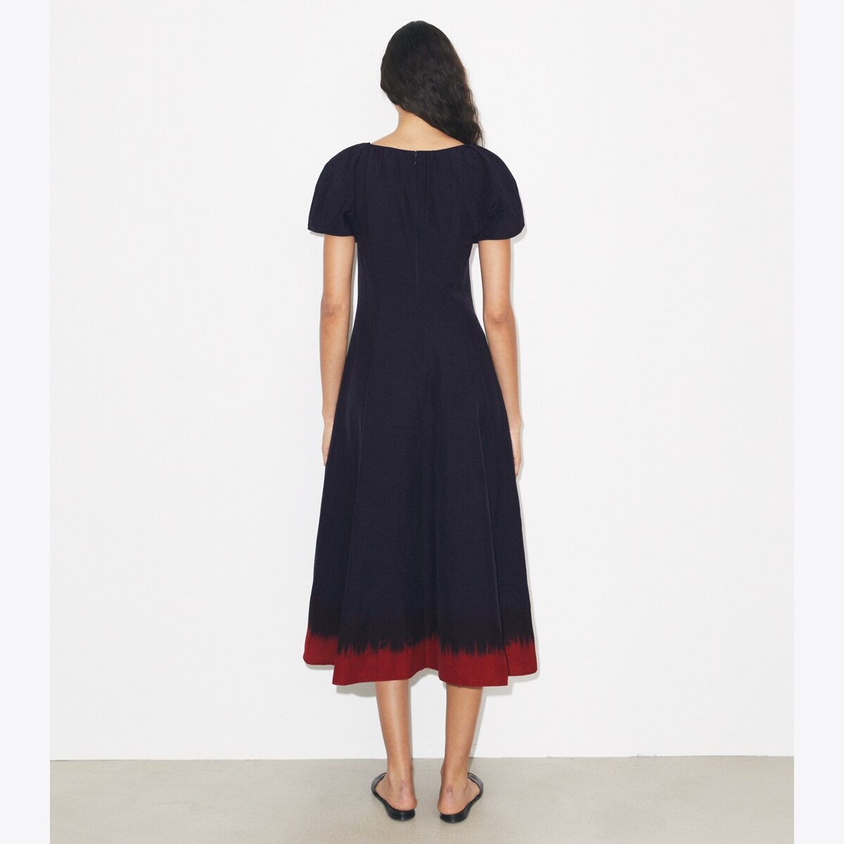 tashi duncan blue dress Metallic Jacquard Balloon Sleeve Mini Dress - Lena main image 1
