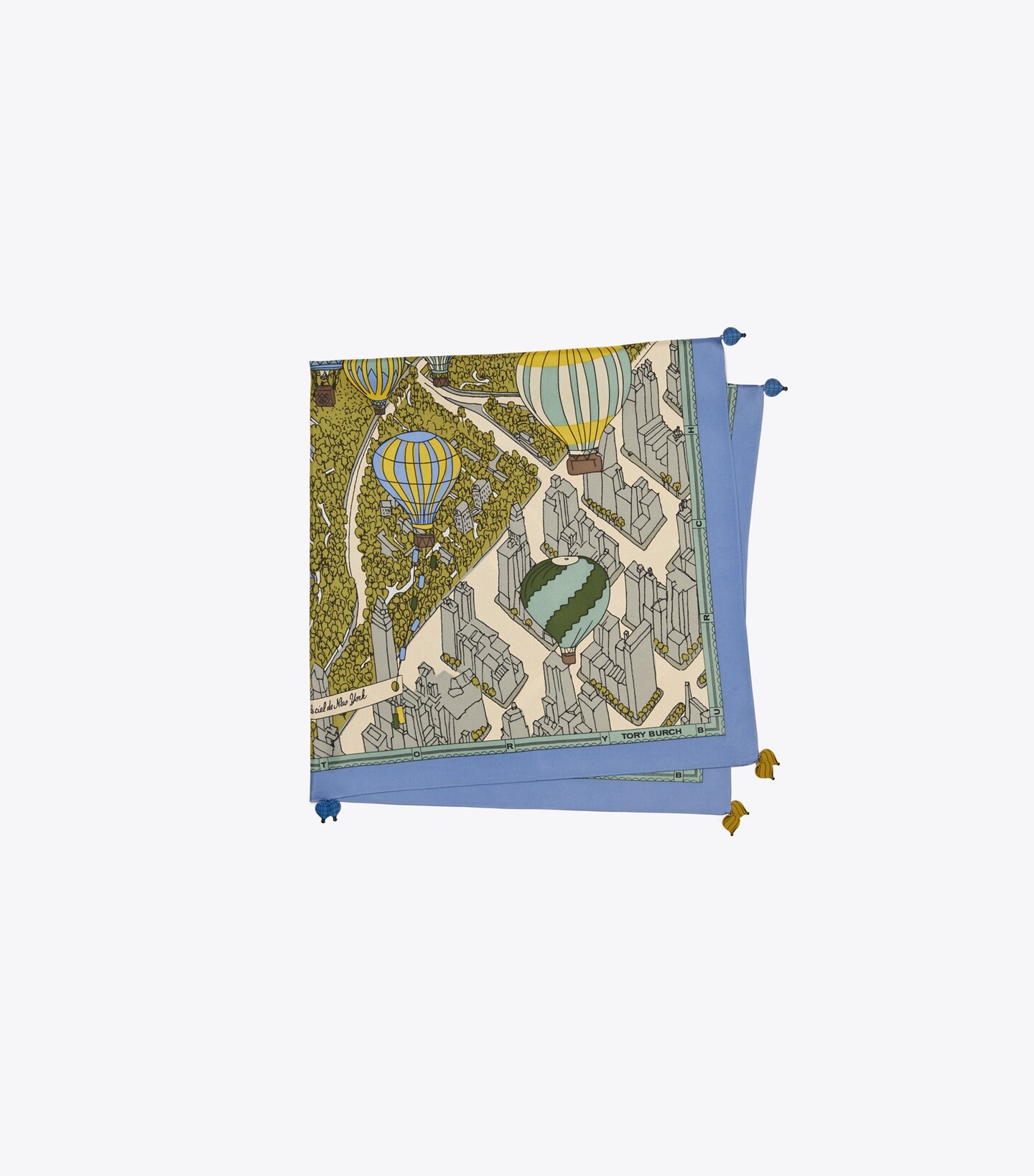 Balloons In the Sky Silk Square Scarf 