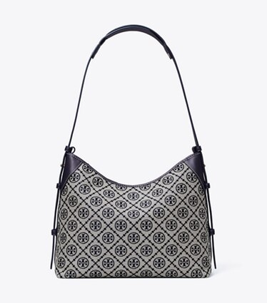 Tory Burch diseñador bolsos de hombro Bandolera con monograma de T en Tory Navy frontal