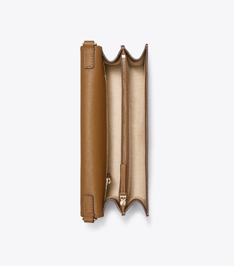 Tory Burch diseñador bolsos bandolera Bandolera convertible de piel en Moose vista superior