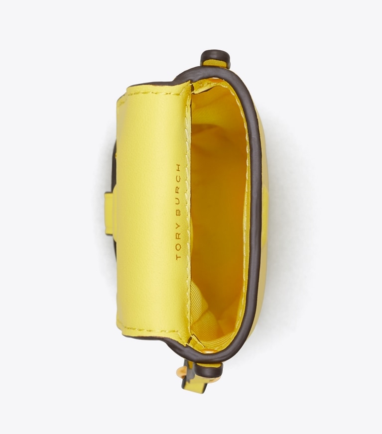 Tory Burch diseñador minibolsos Bandolera Miller Nano en Electric Yellow desde arriba