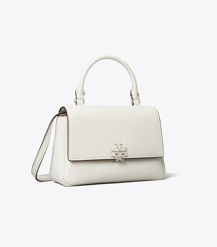 Tory Burch diseñador bolsos bandolera Bandolera mini Charlie con asa superior en Bianco ángulo