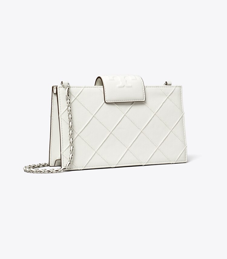 Tory Burch diseñador bolsos bandolera Bandolera Mini Fleming en Blanc ángulo