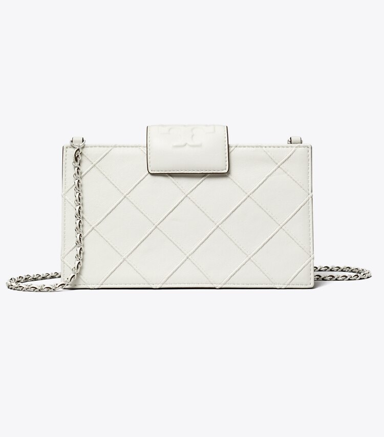 Tory Burch diseñador bolsos bandolera Bandolera Mini Fleming en Blanc frente
