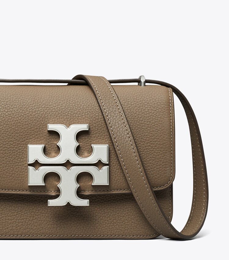Tory Burch diseñador bolsos de hombro Bandolera pequeña convertible Eleanor en Wild Mushroom detalle