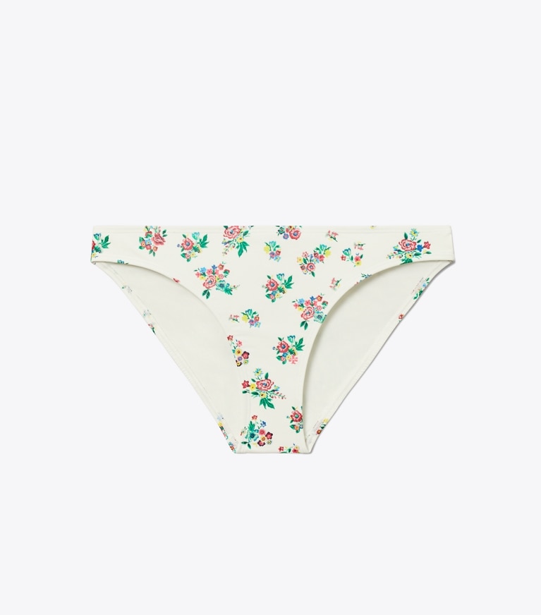 Tory Burch designer deux pieces Bas de bikini taille basse in Multi Ditsy Floral front