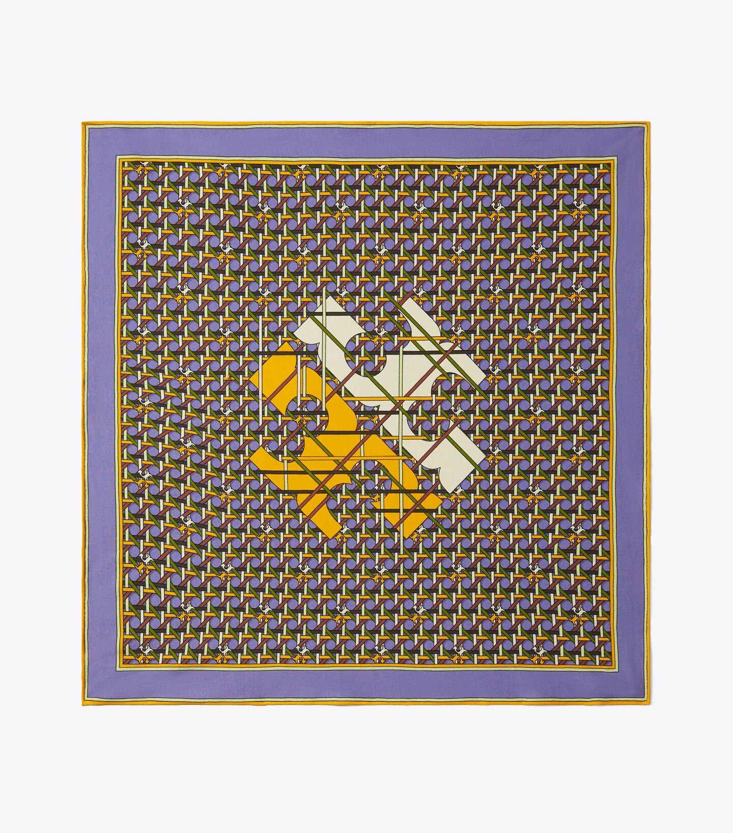 Basket-Weave Logo Jersey Neckerchief 