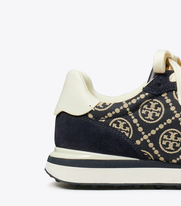 Tory Burch designer baskets Baskets Destiny T Monogram in NAVY / PERFECT NAVY / WHITE angle