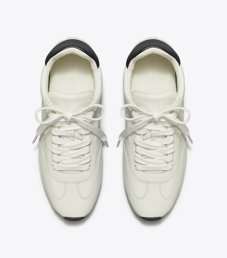 Tory Burch designer baskets Baskets Field in BLANC / PERFECT BLACK angle
