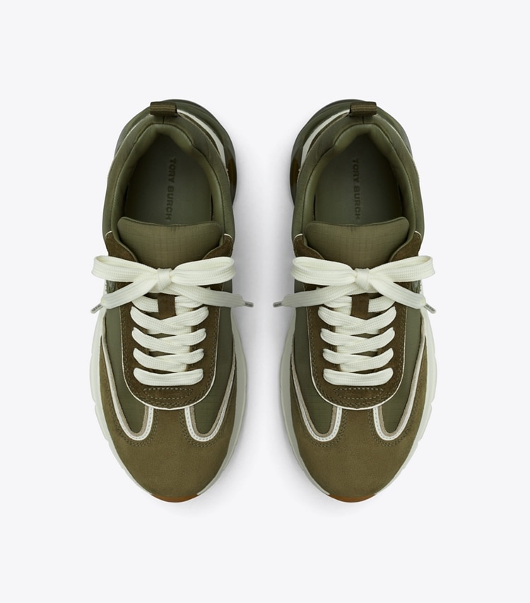 Tory Burch designer baskets Baskets Good Luck in DARK OLIVE / DARK OLIVE/ ANETO dessus