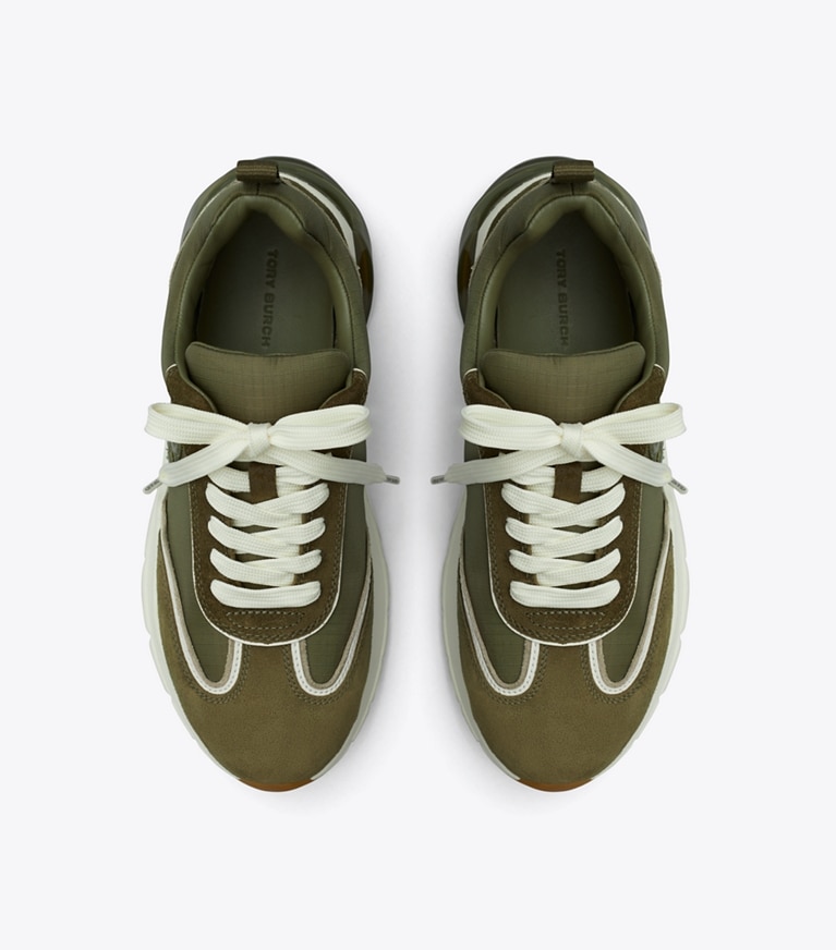 Tory Burch designer baskets Baskets Good Luck in DARK OLIVE / DARK OLIVE/ ANETO angle