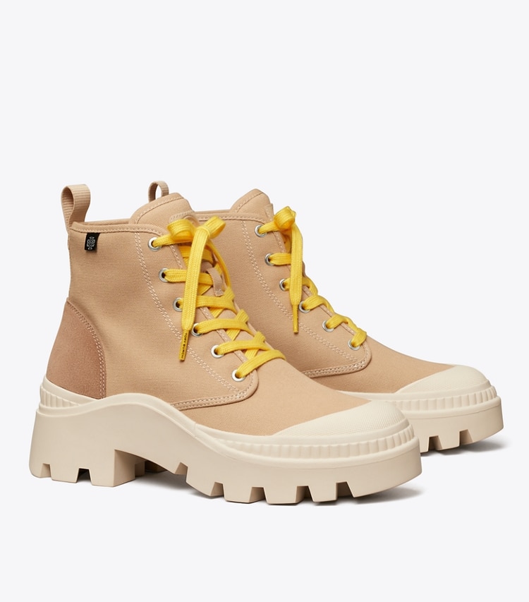 Tory Burch designer bottines Baskets montantes Camp in SAND TAN/ SAND TAN angle