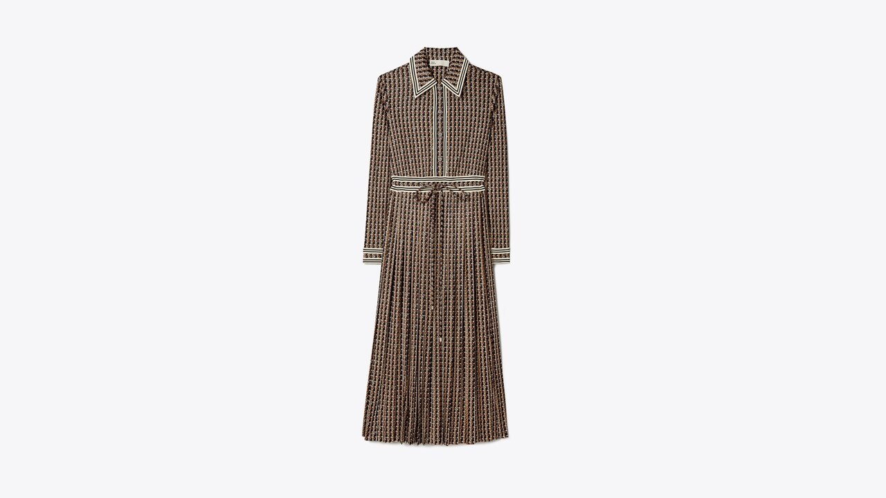 Basketweave Knit Shirtdress: Women's Designer Dresses | Tory Burch