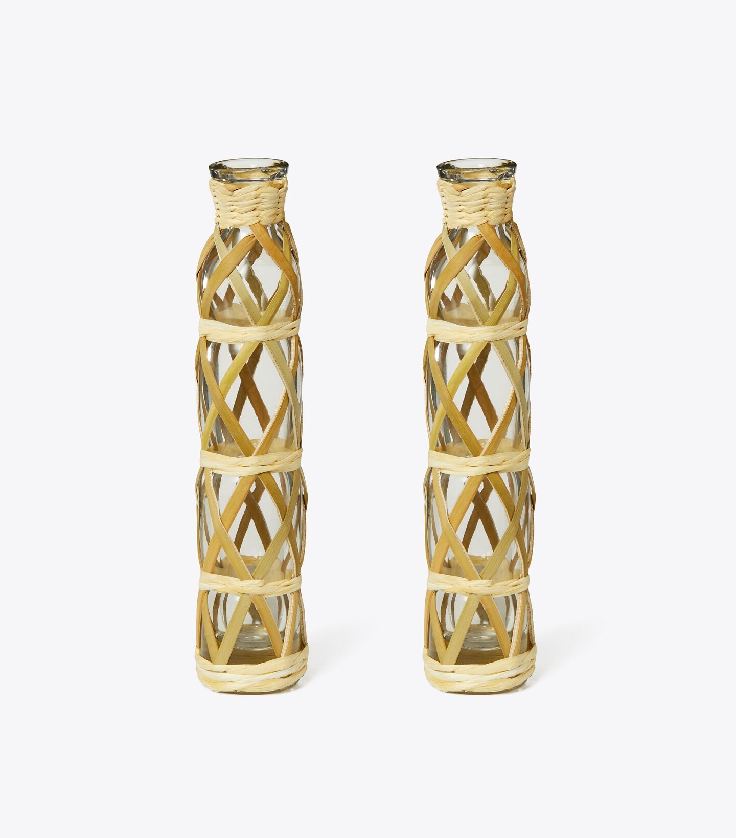 Basketweave Vase, Set of 2