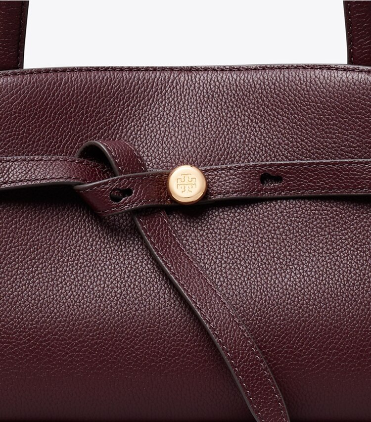 Tory Burch designer sacs porté épaule Bauletto East-West Romy in Dark Carmine informations