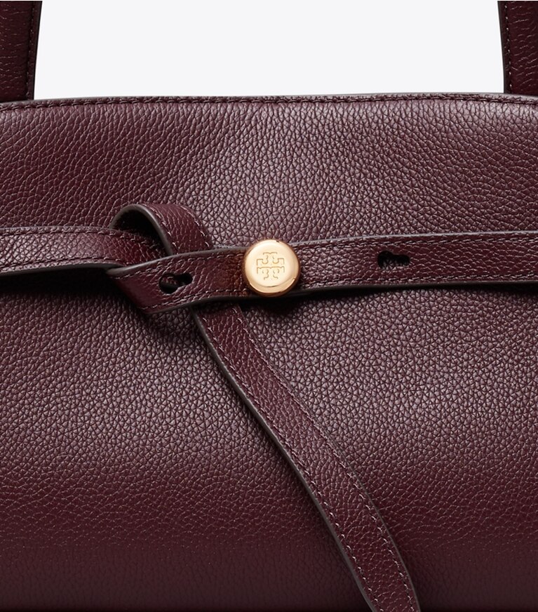 Tory Burch designer sacs porté épaule Bauletto East-West Romy in Dark Carmine informations