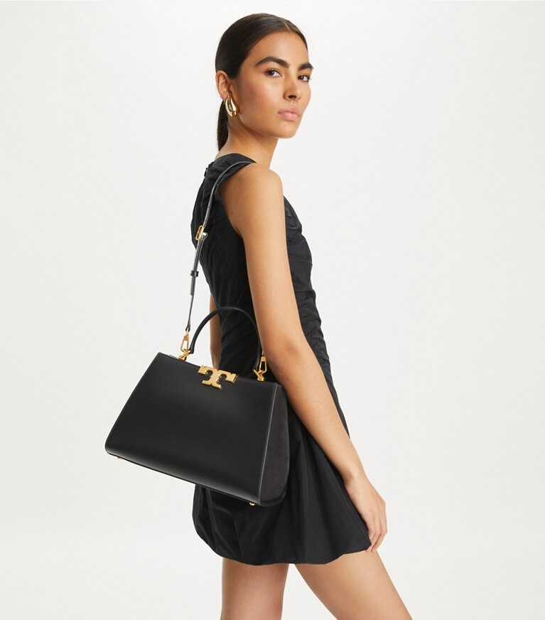 Tory Burch designer bauletto Bauletto Eleanor in Black angle