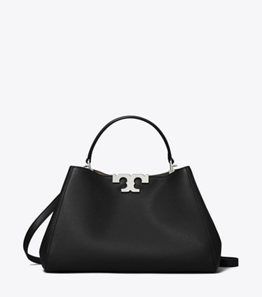 Tory Burch designer bauletto Bauletto Eleanor morbido in Black front