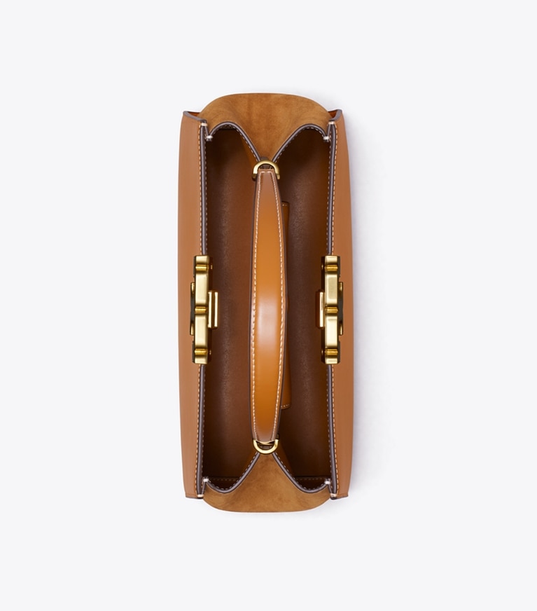 Tory Burch designer bauletto Bauletto Eleanor in Malt Whiskey angle