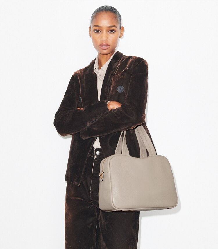 Tory Burch designer bauletto Bauletto in pelle in LONGAN additional on model