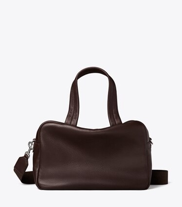 Tory Burch designer bauletto Bauletto in pelle in Cocoa front