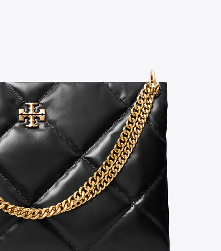 Tory Burch designer borse a tracolla Bauletto Kira con trapuntatura a diamante in Black dettaglio