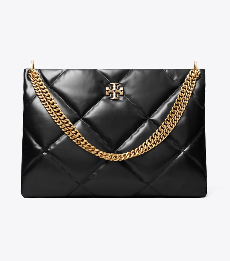 Tory Burch designer borse a tracolla Bauletto Kira con trapuntatura a diamante in Black front