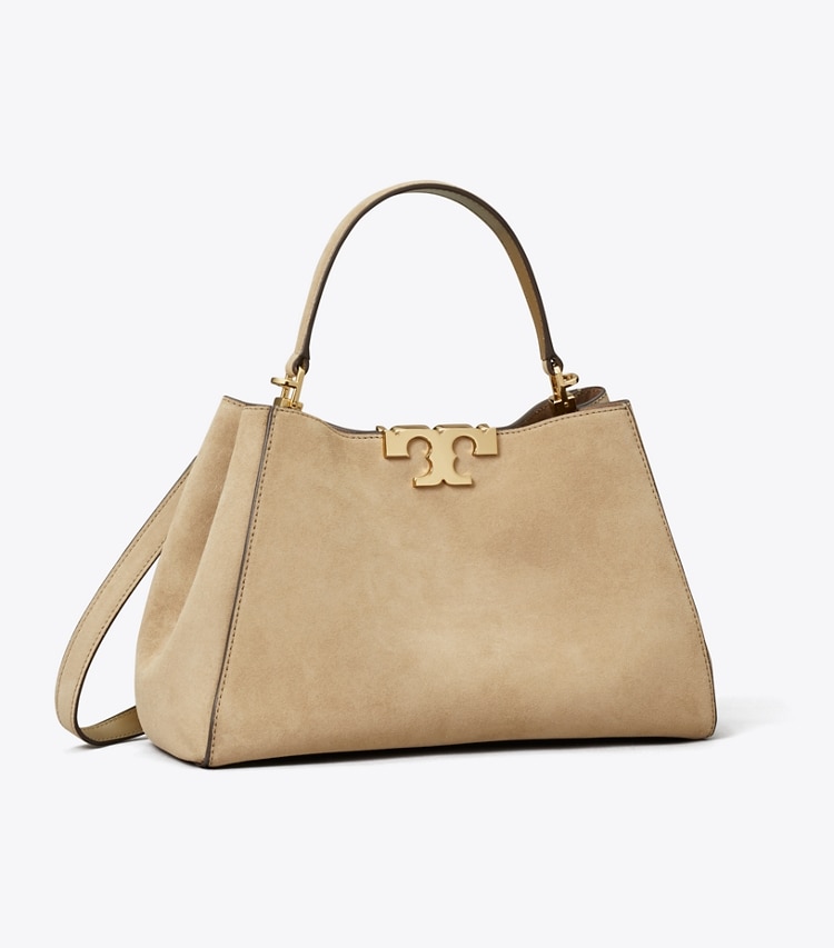 Tory Burch designer bauletto Bauletto medio Eleanor in suede in Oatmeal angle