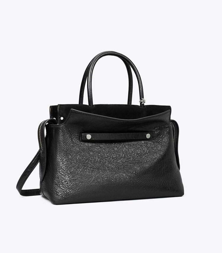 Tory Burch designer bauletto Bauletto Mercer effetto invecchiato in Black angle