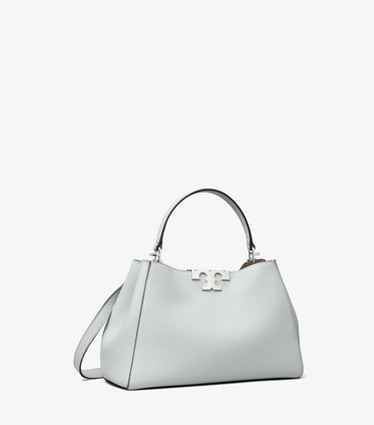 Tory Burch designer bauletto Bauletto morbido medio Eleanor in Sea angle