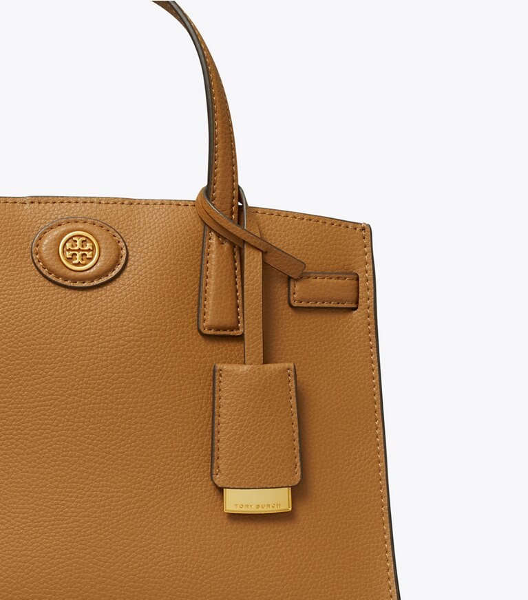 Tory Burch designer bauletto Bauletto piccolo Robinson in Tiger'S Eye angle