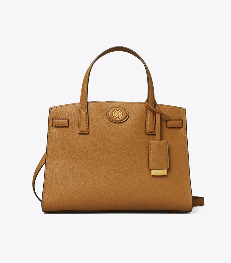 Tory Burch designer bauletto Bauletto piccolo Robinson in Tiger'S Eye angle