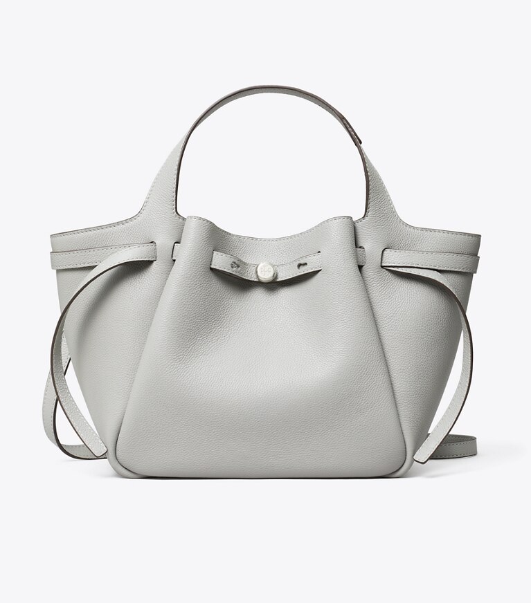 Tory Burch designer borse shopping Bauletto Romy in Light Granite angle