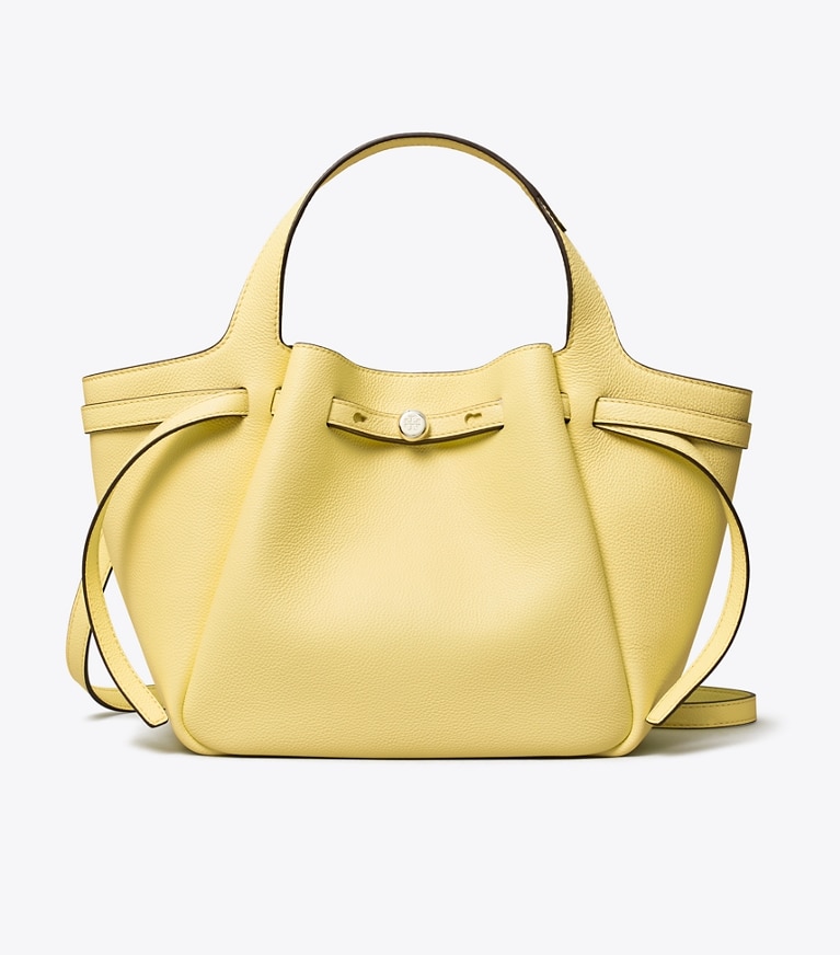Tory Burch designer borse shopping Bauletto Romy in Lemon angle