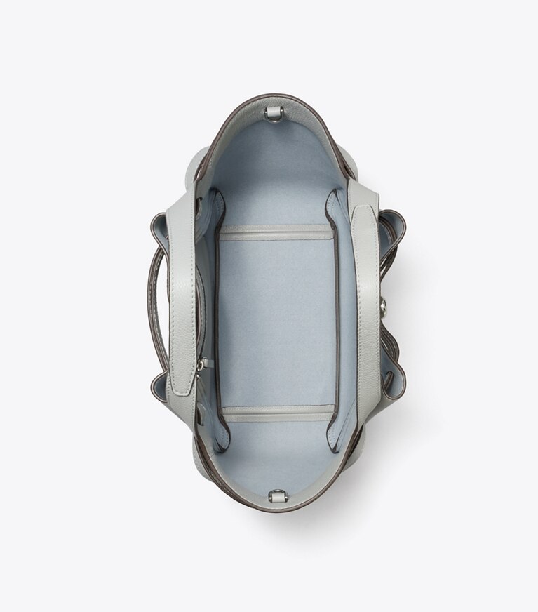 Tory Burch designer borse shopping Bauletto Romy in Light Granite angle