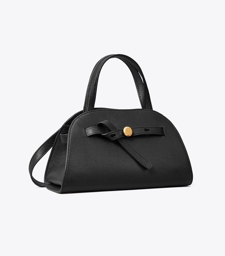 Tory Burch designer borse a spalla Bauletto Romy piccolo in Black angle