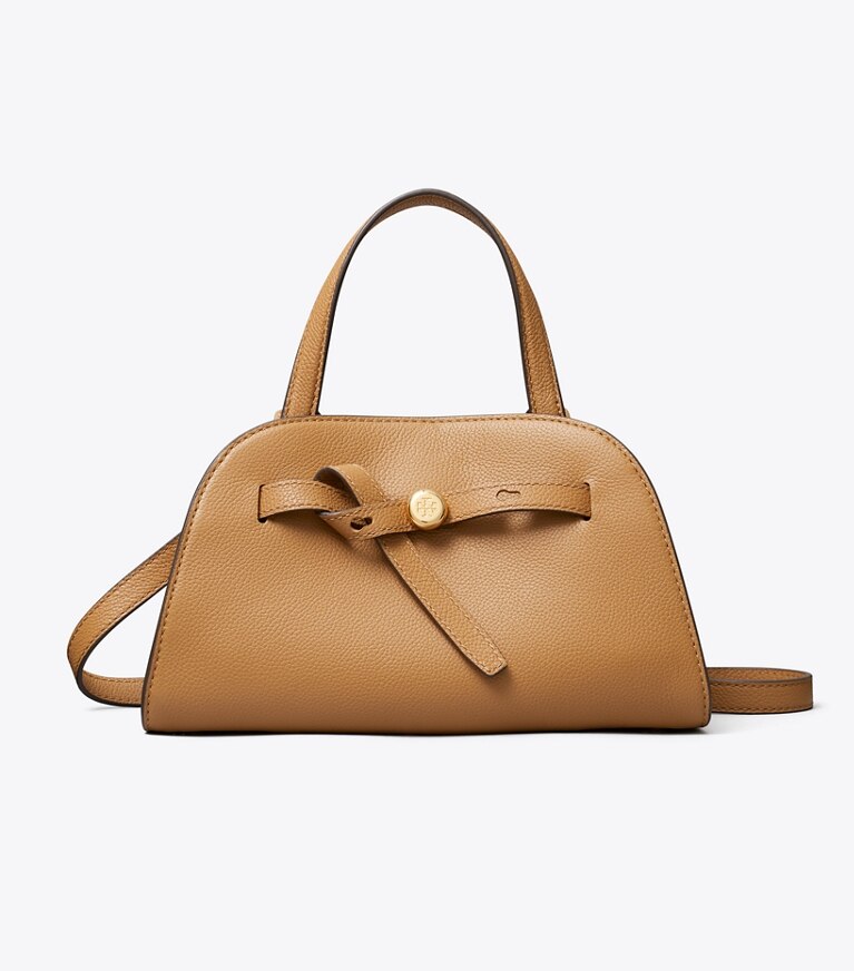 Tory Burch designer borse a spalla Bauletto Romy piccolo in Tiramisu front