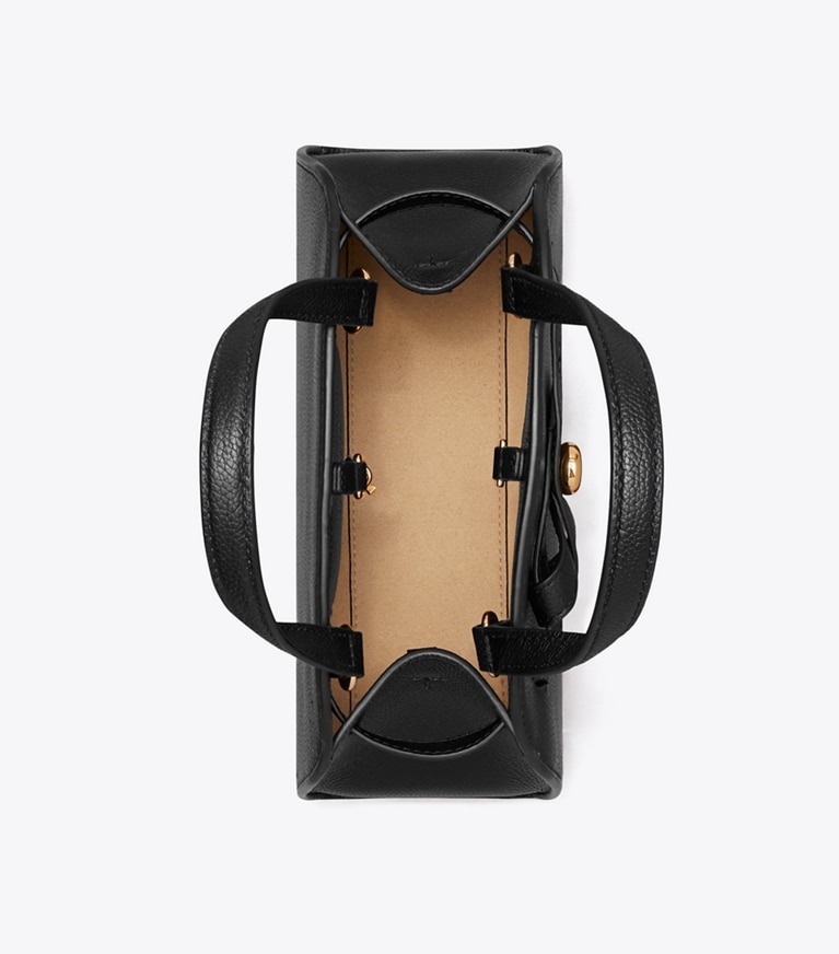 Tory Burch designer borse a spalla Bauletto Romy piccolo in Black superiore